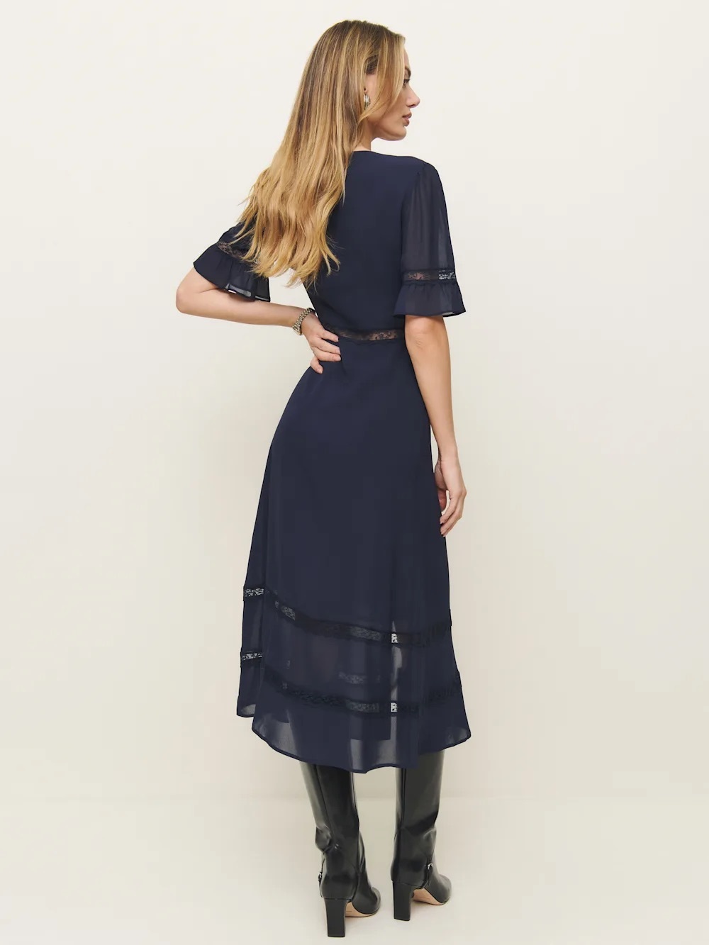Reformation Woodson Dress NWT sz 6 - Picture 3 of 3
